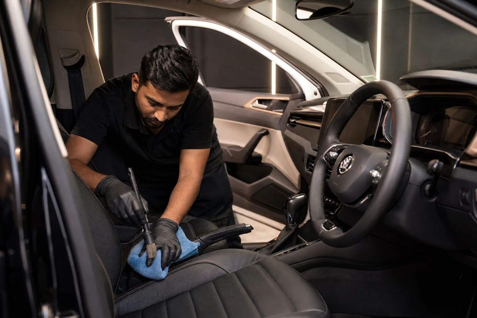 Skoda Slavia — Interior detailing at DK Detailing Tiruppur